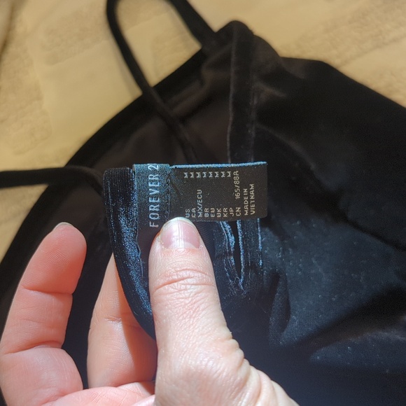 Velvet tube crop top - Picture 4 of 4